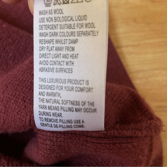 |Jigsaw| Oversized Wafer Wool/Cashmere Blend Sweater Jumper Woman’s Size Small - Picture 6 of 9